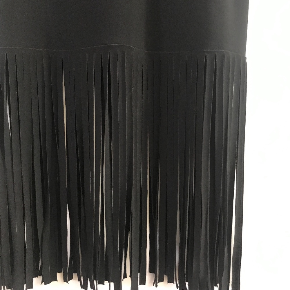 Black polyester skirt spaghetti bottom by Simply 4